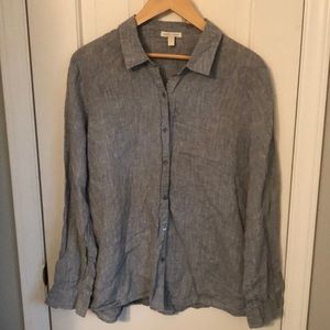 📍Eileen Fisher Linen Shirt